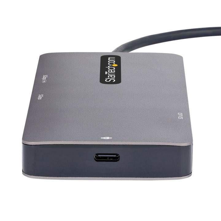 StarTech.com Adaptateur Multiport USB C - Vidéo Double HDMI 4K 60Hz - Hub USB-A 5 Gbps à 2 Ports, 100W Power Delivery Pass-Th