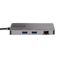 StarTech.com Adaptateur Multiport USB C - Vidéo Double HDMI 4K 60Hz - Hub USB-A 5 Gbps à 2 Ports, 100W Power Delivery Pass-Th