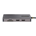 StarTech.com Adaptateur Multiport USB C - Vidéo Double HDMI 4K 60Hz - Hub USB-A 5 Gbps à 2 Ports, 100W Power Delivery Pass-Th