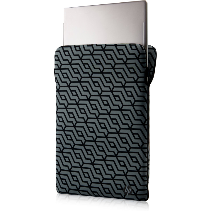 HP Housse de protection réversible noire à motif géométrique 14