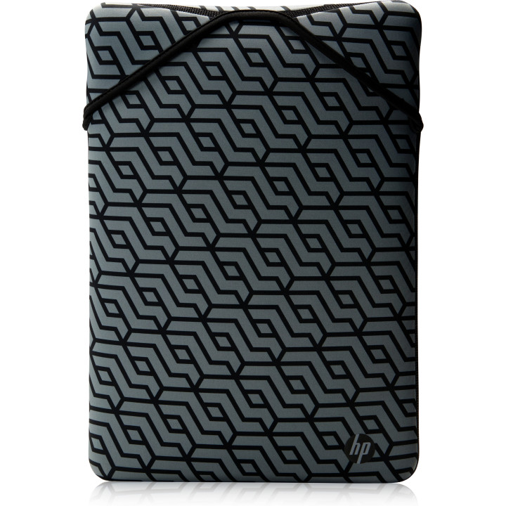 HP Housse de protection réversible noire à motif géométrique 14