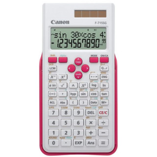 Canon F-715SG calculatrice Poche Calculatrice scientifique Rose, Blanc