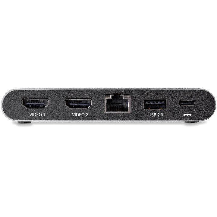 StarTech.com Dock USB C - Station d'Accueil USB-C à Double Écran 4K HDMI - 100 W Power Delivery Pass-through, GbE, 2 USB A - 