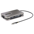 StarTech.com Adaptateur Multiport USB C - Station d'Accueil USB C avec Sortie Vidéo USB-C DP Alt Mode/4K HDMI 2.0/VGA - Hub/Do