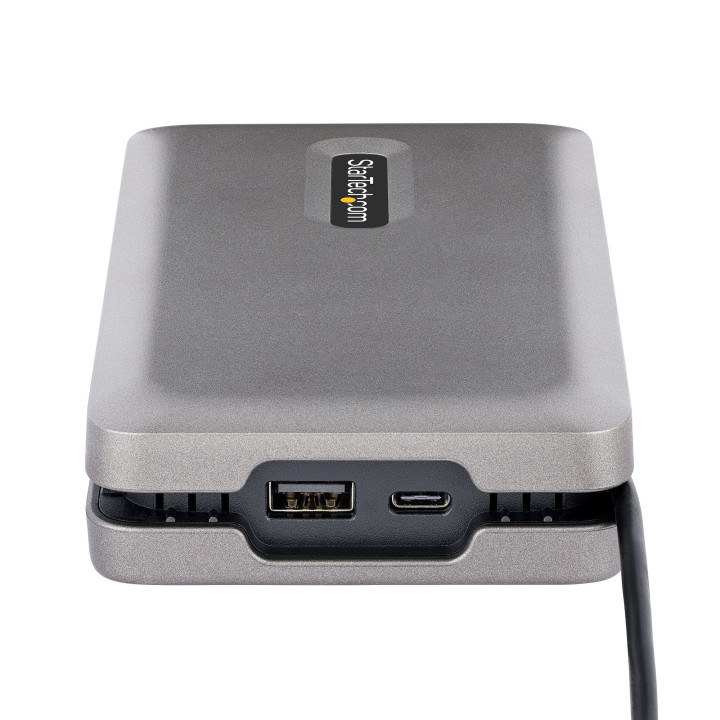 StarTech.com Adaptateur Multiport USB C - Station d'Accueil USB C avec Sortie Vidéo USB-C DP Alt Mode/4K HDMI 2.0/VGA - Hub/Do
