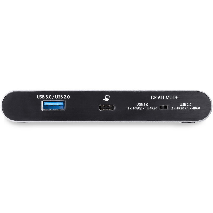 StarTech.com Dock USB-C à double affichage Displayport 4K - Mini Station d'Accueil - Power Delivery Passthrough 100 W - GbE - 