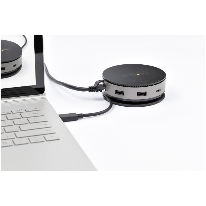 StarTech.com Adaptateur Multiport USB-C - Mini Dock USB 3.1 Gen 2 10Gbps Type-C avec 4K 60Hz HDMI/DisplayPort ou 1080p VGA - 75
