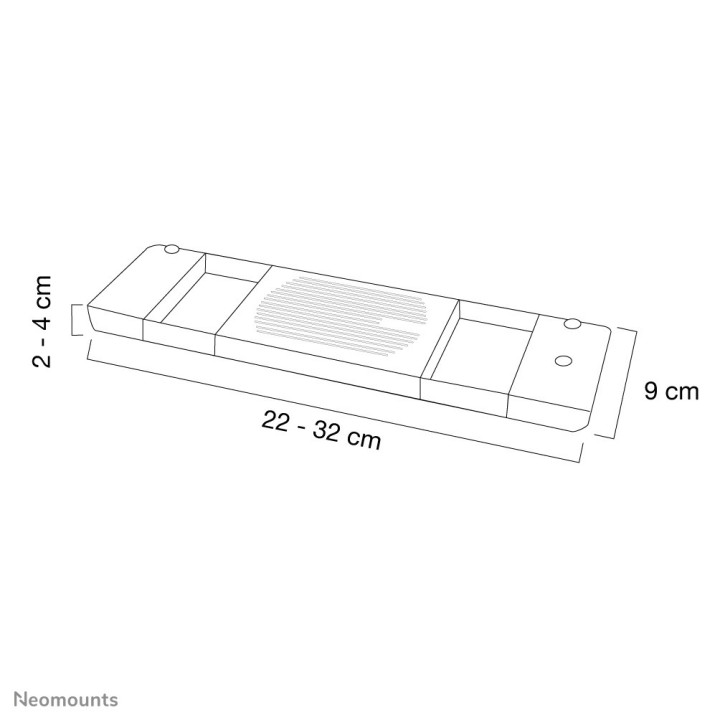 Neomounts NSLC200 Refroidisseur pour ordinateur portable 10-22" - universel