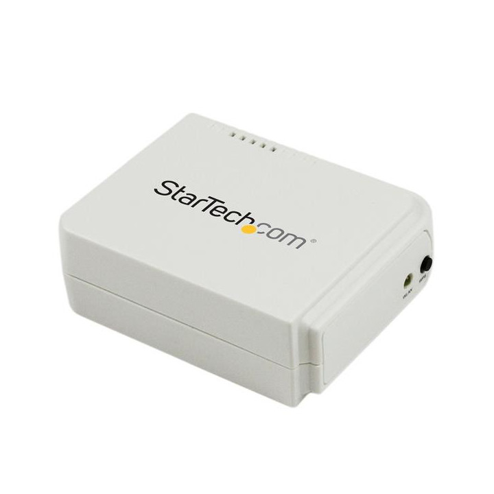 StarTech.com Serveur d'impression USB 2.0 sans fil N avec port Ethernet 10/100 Mb/s - 802.11 b/g/n
