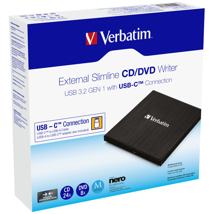 Verbatim 43886 lecteur de disques optiques DVD±RW Noir