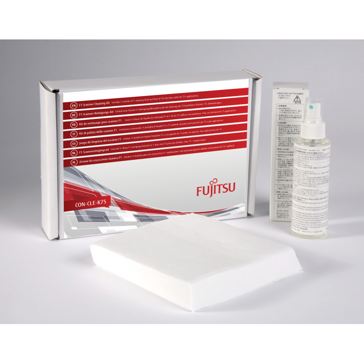 Fujitsu CON-CLE-K75 kit de nettoyage pour ordinateur Scanner Chiffons secs de nettoyage d'équipement électronique