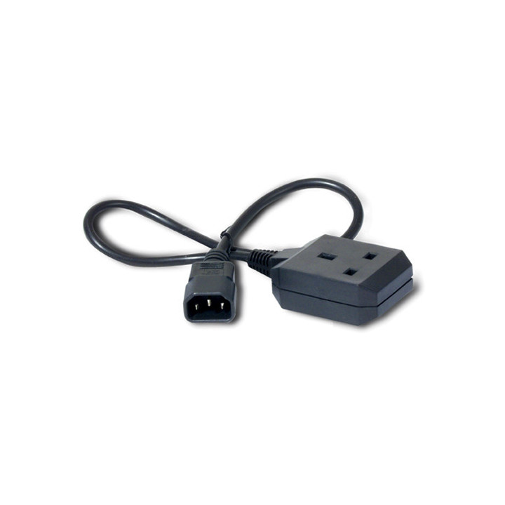 APC NetShelter - Cordon d'alimentation - Prises C14 et BS1363 - 10 A - 0,61m