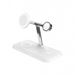 Targus HJ3004WHGL chargeur d'appareils mobiles Écouteurs, Smartphone, Smartwatch Argent, Blanc CC, USB Recharge sans fil Charg