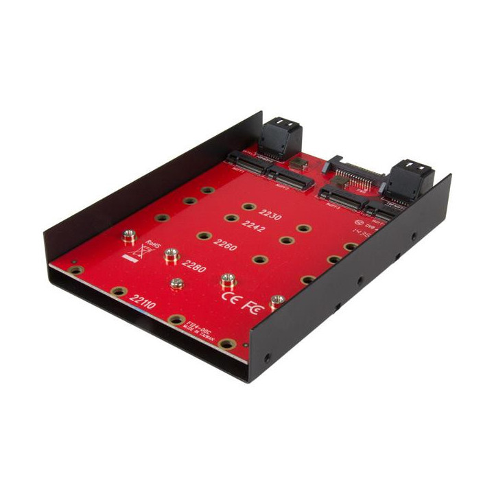 StarTech.com Adaptateur de montage pour 4 SSD M.2 NGFF dans baie SATA de 3,5"