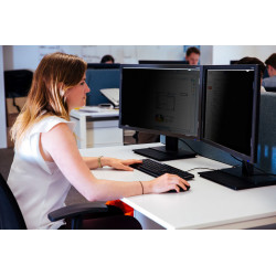 Targus ASF215W9EU filtre anti-reflets pour écran et filtre de confidentialité Filtre de confidentialité sans bords pour ordi