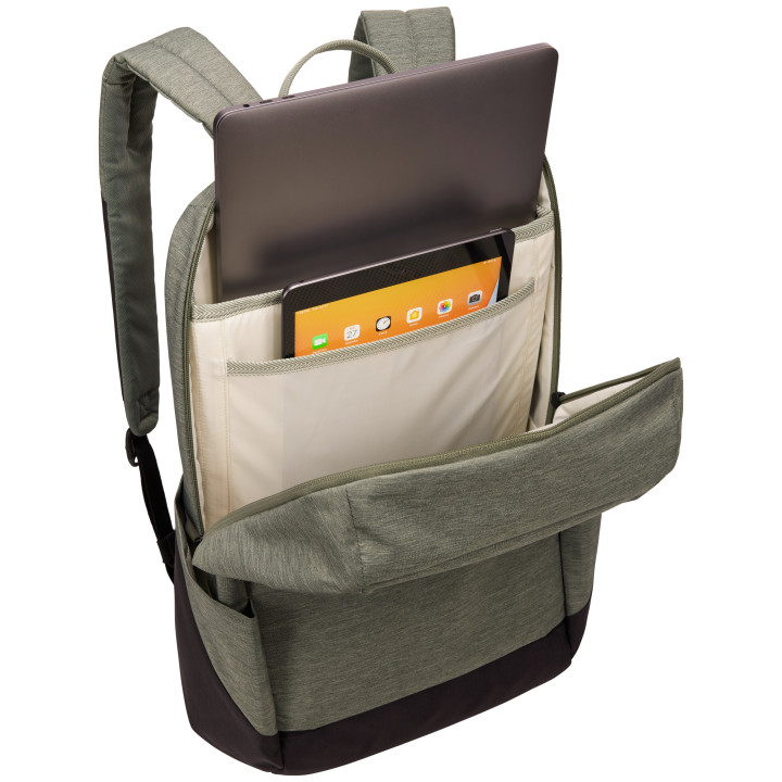 Thule Lithos TLBP216 - Agave/Black sac à dos Sac à dos normal Noir, Gris Polyester