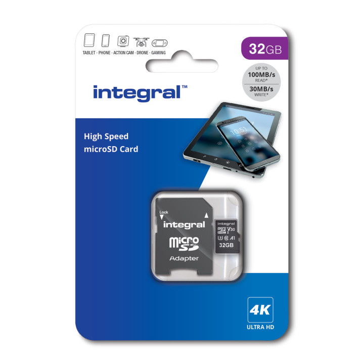 Integral INMSDH32G-100V30 mémoire flash 32 Go UHS-I