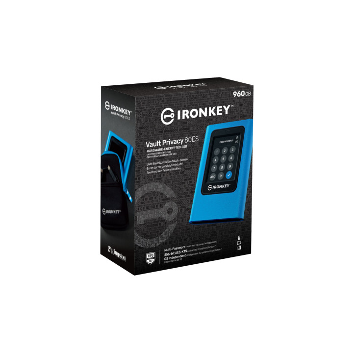 Kingston Technology IronKey 960Go Vault Privacy 80 XTS-AES 256-bit SSD externe chiffré