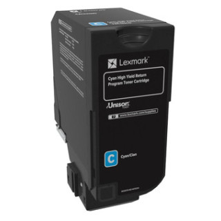 Lexmark 74C2HC0 toner cartridge 1 pc(s) Original Cyan