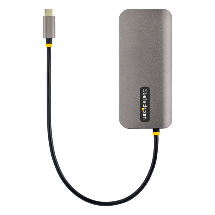 StarTech.com Adaptateur Multiport USB C - Vidéo HDMI 4K 60Hz - Hub USB-A 5 Gbps à 3 Ports, 100W PD Pass-Through, GbE, SD/Micr