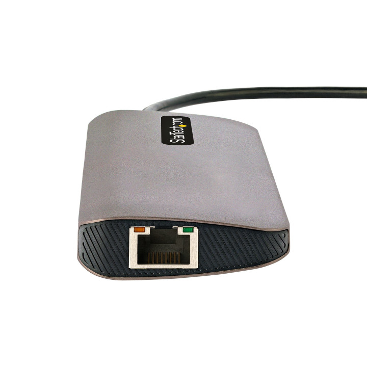 StarTech.com Adaptateur Multiport USB C - Vidéo HDMI 4K 60Hz - Hub USB-A 5 Gbps à 3 Ports, 100W PD Pass-Through, GbE, SD/Micr