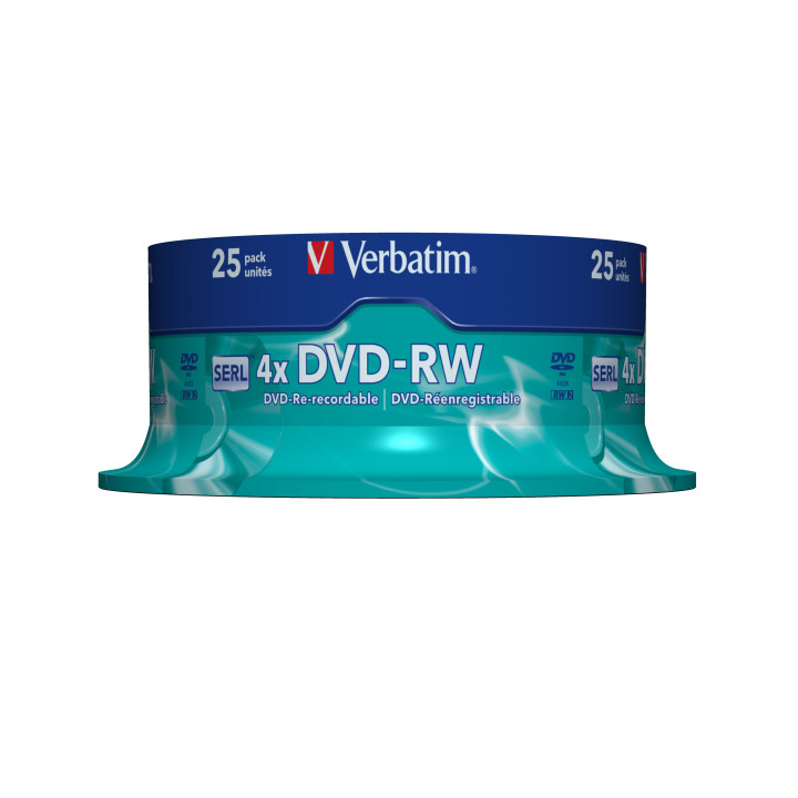 Verbatim DVD-RW Matt Silver 4,7 Go 25 pièce(s)