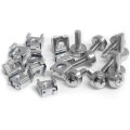 StarTech.com Lot de 50 Vis M5 de 12mm, Écrous Cage à Trou Carré et Outil de Montage, Kit de Fixation pour Baies de Serveurs,