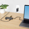 StarTech.com Adaptateur Multiport USB C - Vidéo HDMI 4K 60Hz - Hub USB-A 5 Gbps à 3 Ports, 100W PD Pass-Through, GbE, SD/Micr