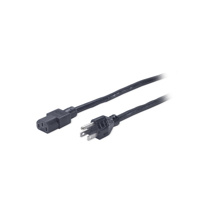 APC PWR C13 / 5-15P, 2.4 m Noir 2,44 m Coupleur C13 NEMA 5-15P