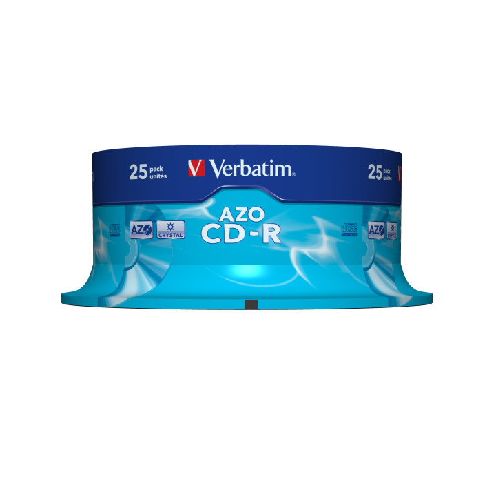 Verbatim CD-R AZO Crystal 700 Mo 25 pièce(s)