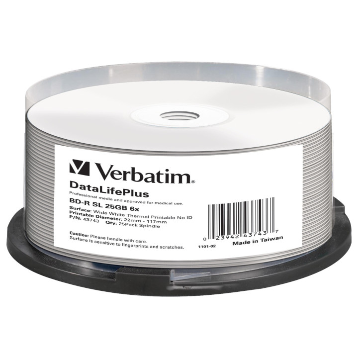 Verbatim DataLifePlus BD-R 25 Go 25 pièce(s)