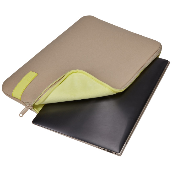 Case Logic Reflect REFPC-114 Plaza Taupe/Sun-Lime 35,6 cm (14") Housse