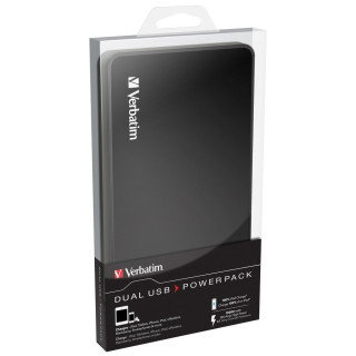 Verbatim Portable Power Pack 10000 mAh Lithium Polymère (LiPo) Noir