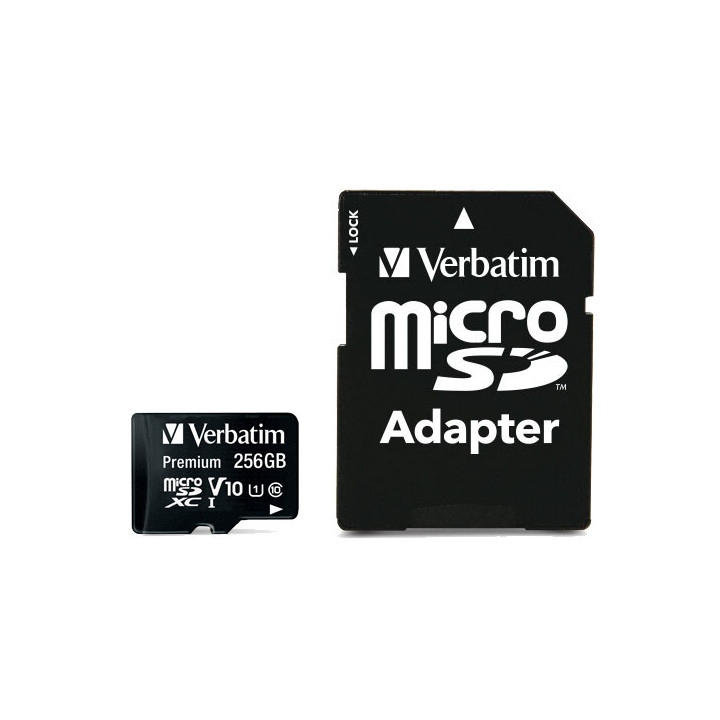Verbatim Premium U1 256 Go MicroSDXC UHS-I Classe 10