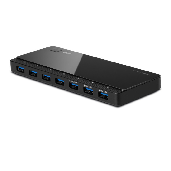 TP-Link UH700 hub & concentrateur USB 3.2 Gen 1 (3.1 Gen 1) Micro-B 5000 Mbit/s Noir