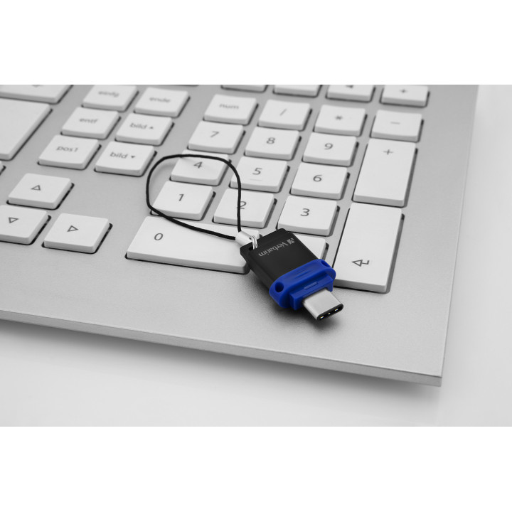 Verbatim Clé USB à double connectique de type C/USB 3.0 64 Go