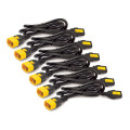 APC Netshelter - Kit cordon d'alimentation (6 ea) - Verrouillable - C13 à C14 - 0,6m