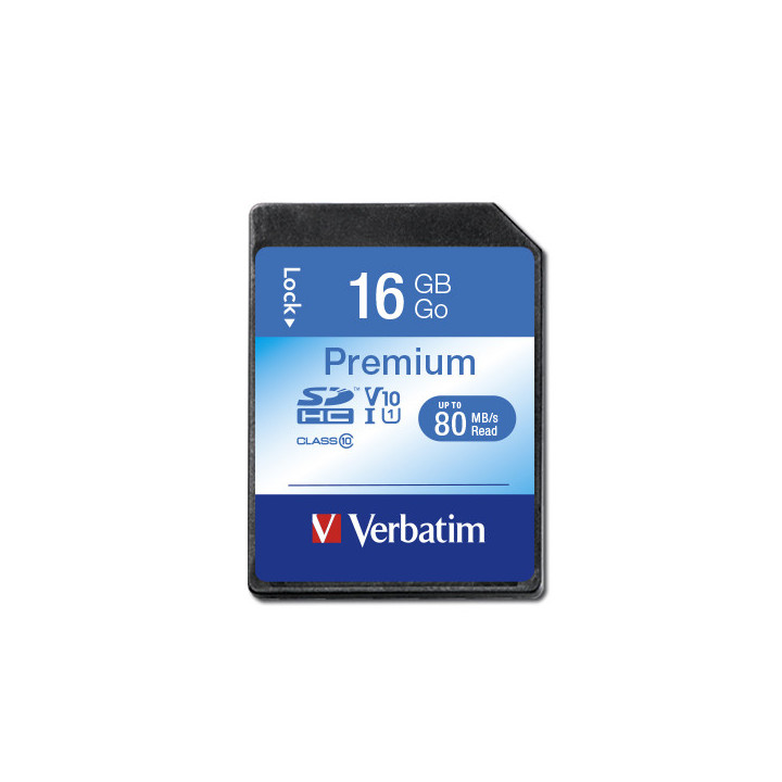 Verbatim Premium 16 Go SDHC Classe 10