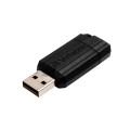 Verbatim Micro-clé USBPinStripe de 8 Go - noire