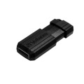 Verbatim Micro-clé USBPinStripe de 8 Go - noire
