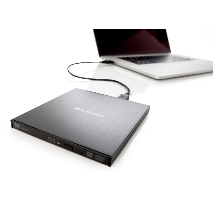 Verbatim External Slimline lecteur de disques optiques Blu-Ray RW Noir