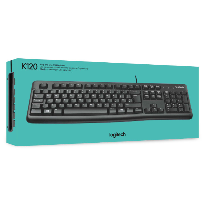 Logitech Keyboard K120 for Business clavier USB AZERTY Français Noir
