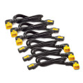 APC NetShelter - Kit cordon d'alimentation - Rack - Connecteurs à 90° - 0,61m