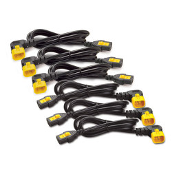 APC NetShelter - Kit cordon d'alimentation - Rack - Connecteurs à 90° - 0,61m