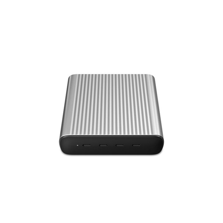 HYPER 245W GaN Desktop Charger Ordinateur portable, Smartphone, Tablette Noir, Argent Secteur, Batterie Charge rapide Intérieu