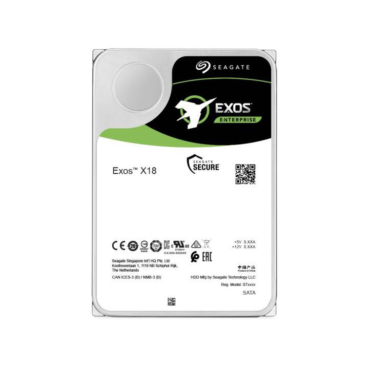 Seagate Exos X18 disque dur 16 To 7200 tr/min 256 Mo 3.5" SAS