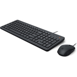 HP 150 WIRED MOUSE/KB COMBO FR clavier Souris incluse USB Noir