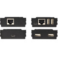 StarTech.com Hub USB 2.0 sur Câble Ethernet CAT5e/CAT6 Unique (RJ45) - 4 Ports - 100m - Concentrateur Extension USB - Boitier 