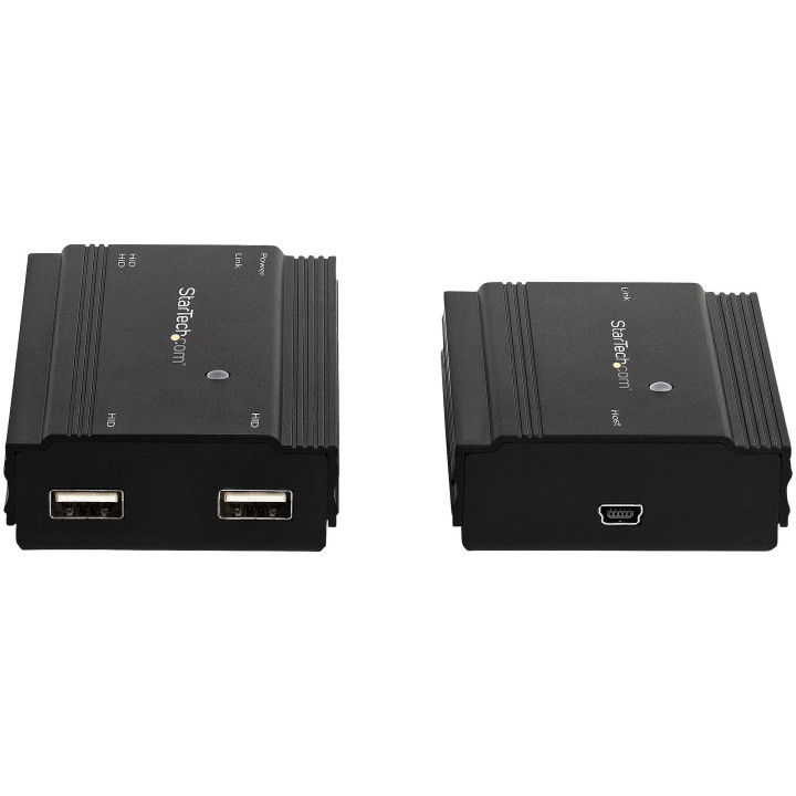StarTech.com Hub USB 2.0 sur Câble Ethernet CAT5e/CAT6 Unique (RJ45) - 4 Ports - 100m - Concentrateur Extension USB - Boitier 