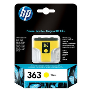 HP 363 cartouche d'encre 1 pièce(s) Original Rendement standard Jaune